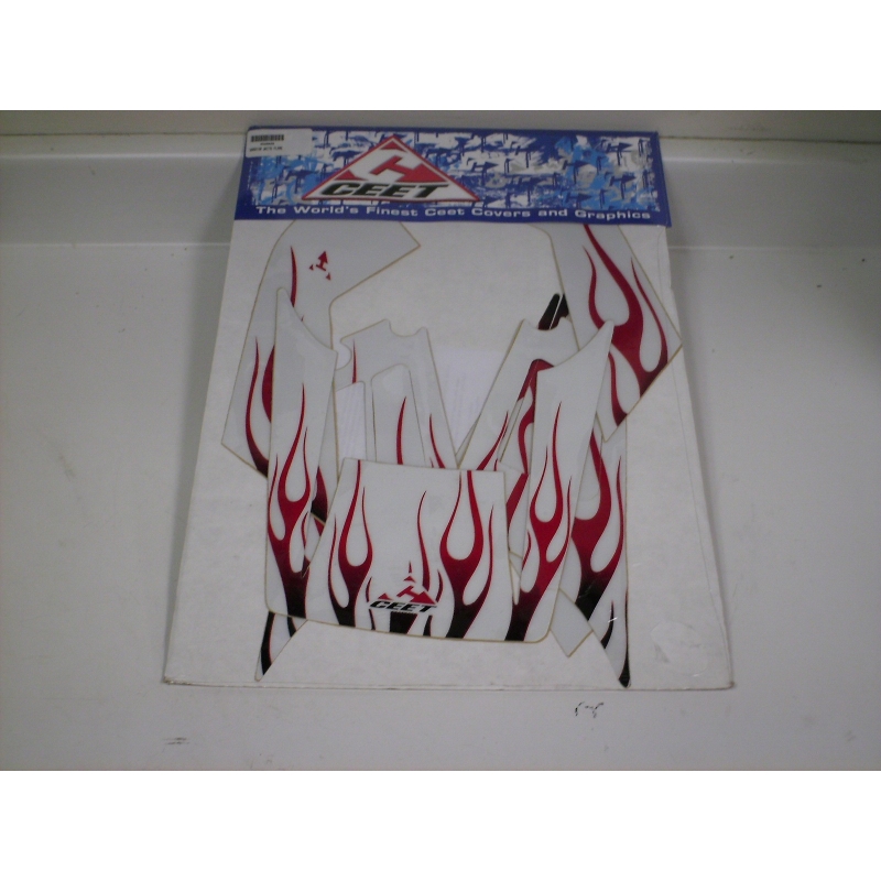 WHITE FLAME Decal Kit