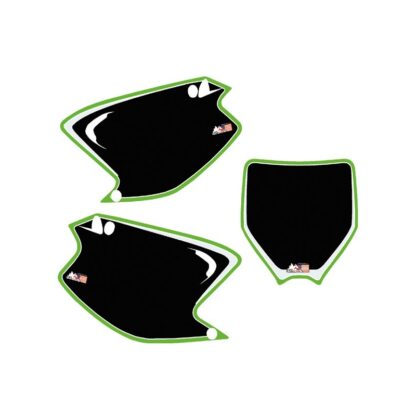 Kawasaki Green Outline with Black Backgrounds