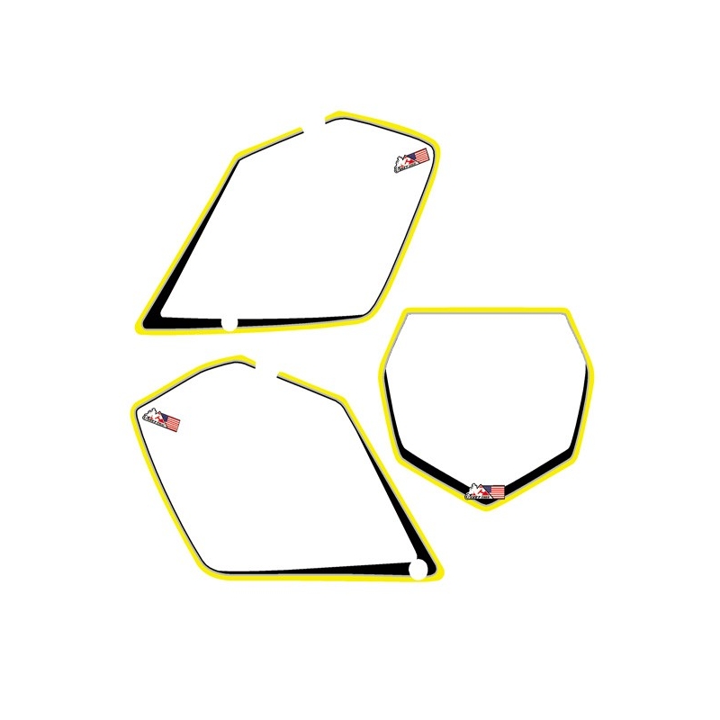 Suzuki Yellow Outline Backgrounds