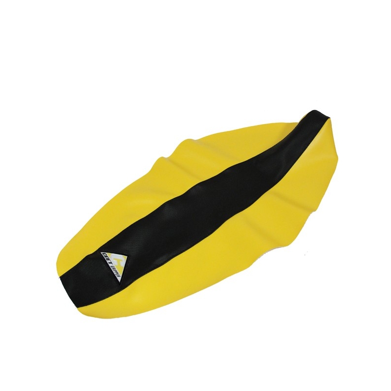 Suzuki RM125/250 01-08' Yellow/Black Gripper Replica Seat Cover