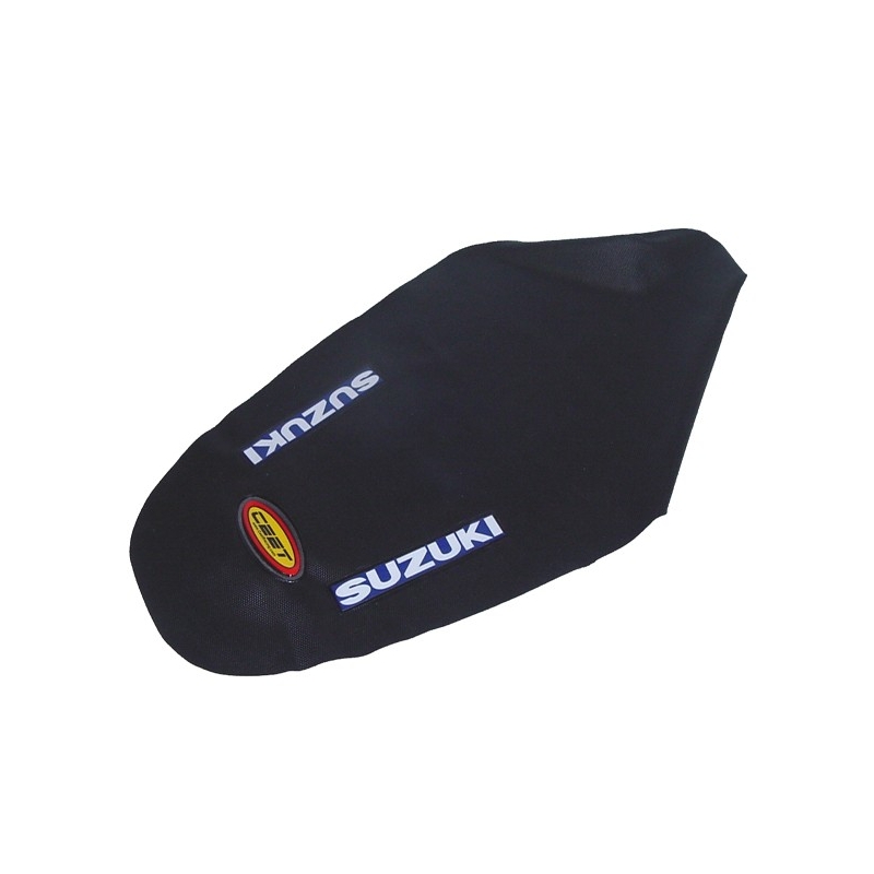 Suzuki RMZ450 08-09' All Black Gripper Seat Cover (Suzuki Logo on Sides)